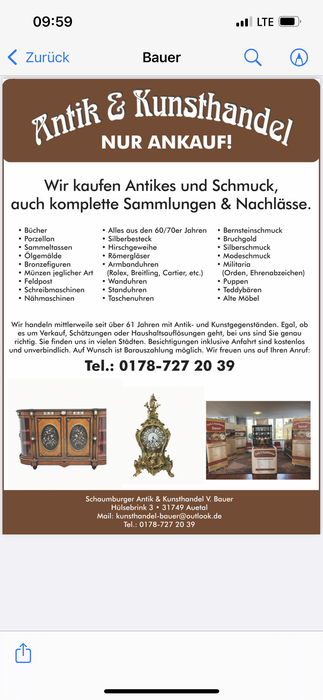 Schaumburger Antik & Kunsthandel V. Bauer