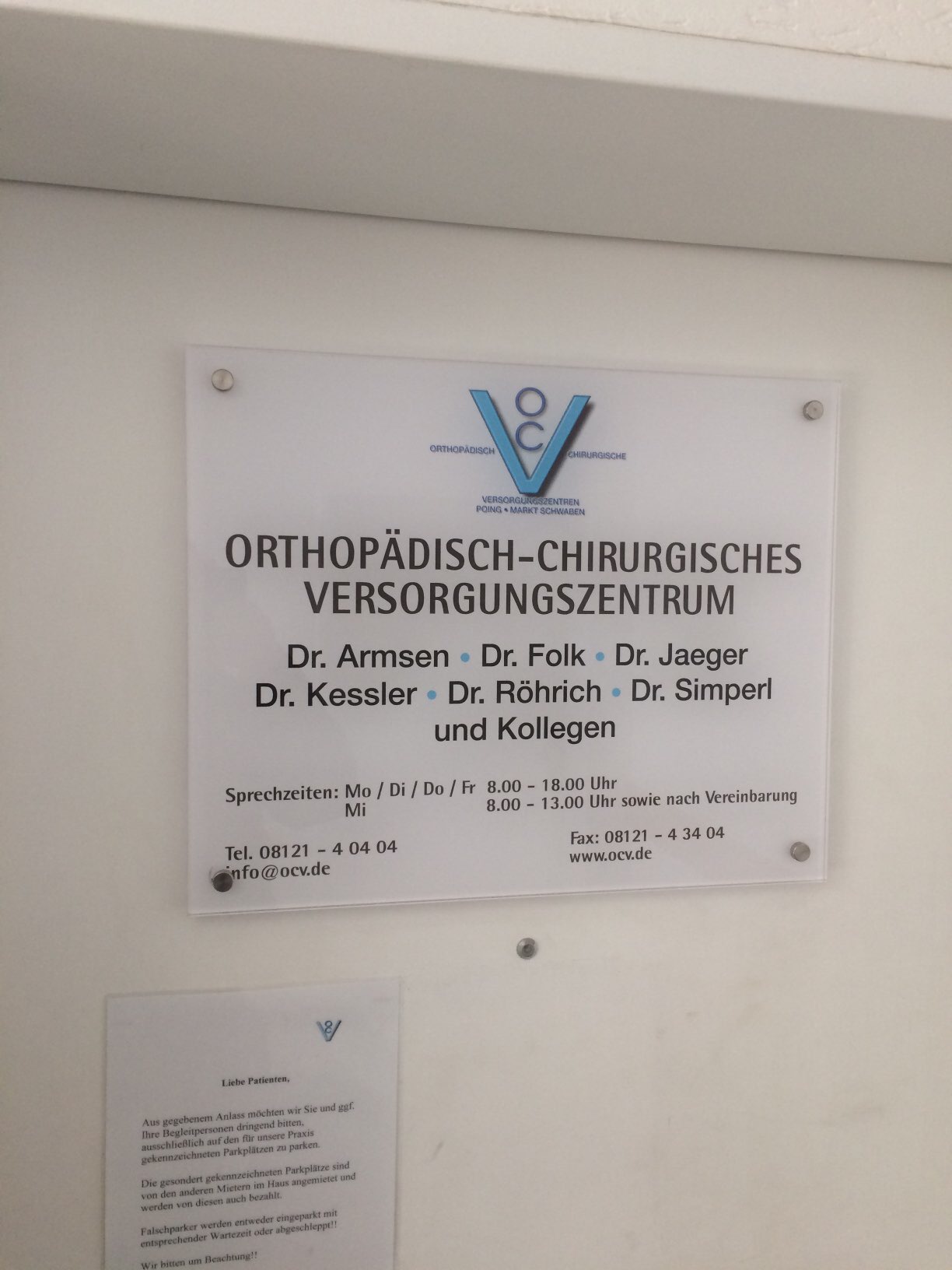 Bild 2 OCV Orthop.-chirurg. Versorgungszentrum Dres.med. Jaeger Grahmann Folk Röhrich in Markt Schwaben