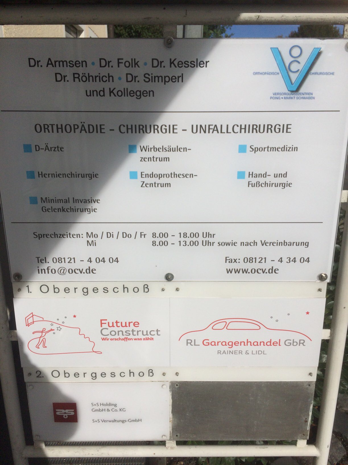 Bild 1 OCV Orthop.-chirurg. Versorgungszentrum Dres.med. Jaeger Grahmann Folk Röhrich in Markt Schwaben