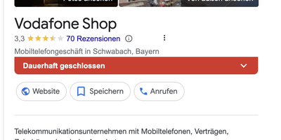 Vodafone Shop in Schwabach