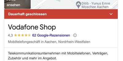 Vodafone Shop in Aachen