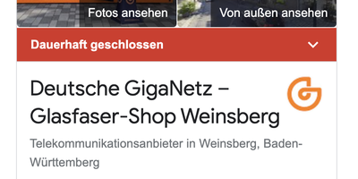 Deutsche GigaNetz – Glasfaser-Shop Weinsberg in Weinsberg