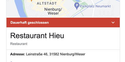 Hieu-Schnellrestaurant in Nienburg an der Weser