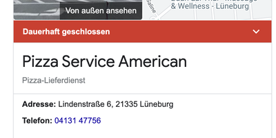 American Pizza Service in Lüneburg