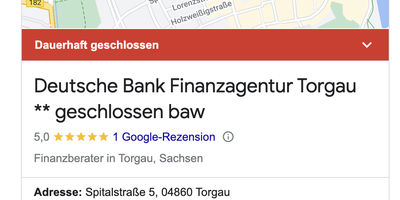 Deutsche Bank Finanzagentur Torgau in Torgau