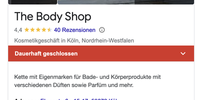 The Body Shop in Köln