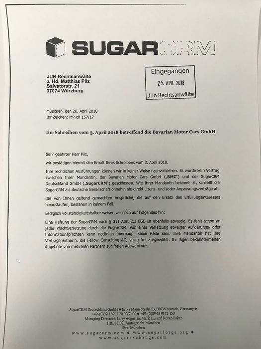 SugarCRM Deutschland GmbH