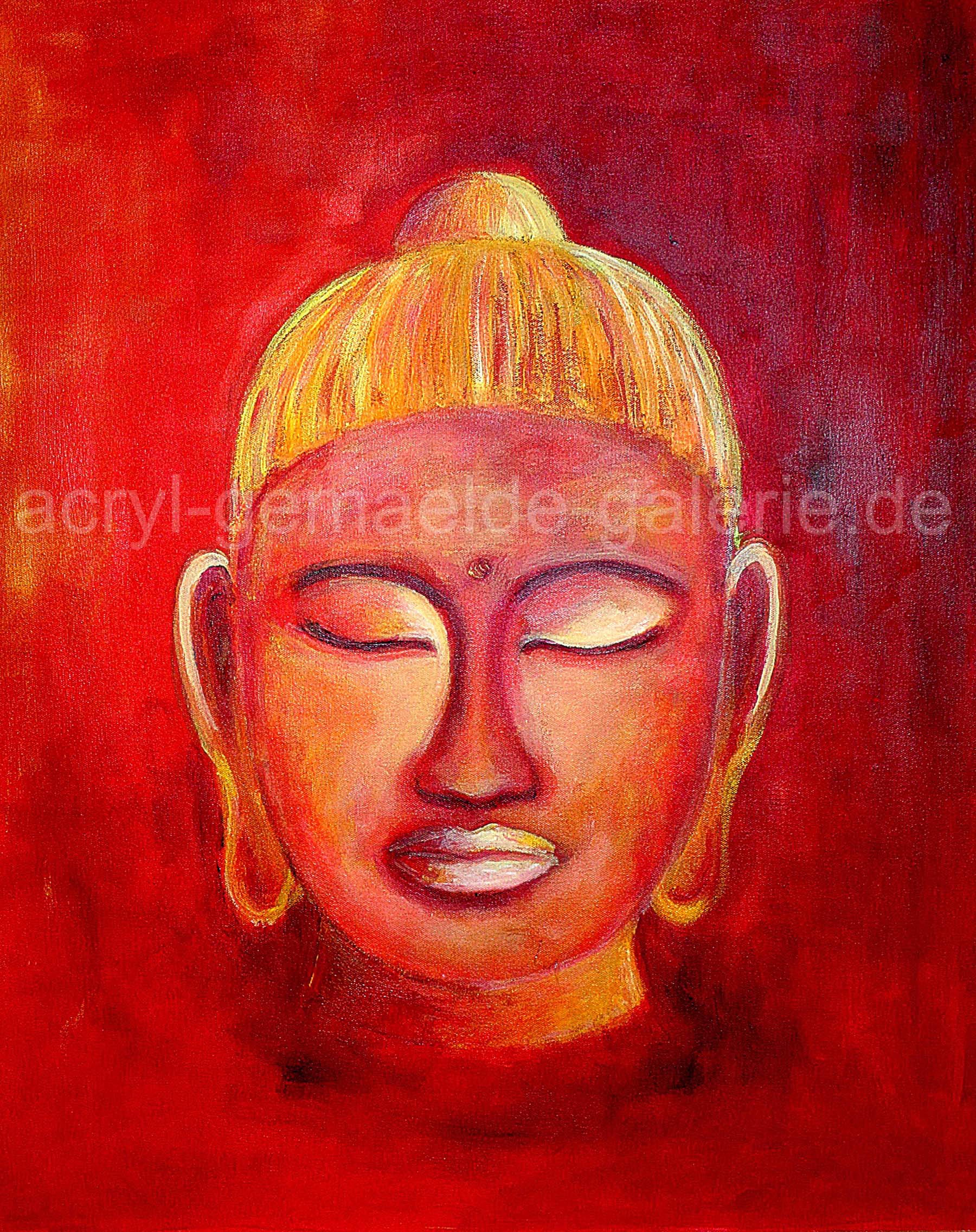 Doris Pohl - Acrylbild - Acrylgemälde ,, Buddha,,