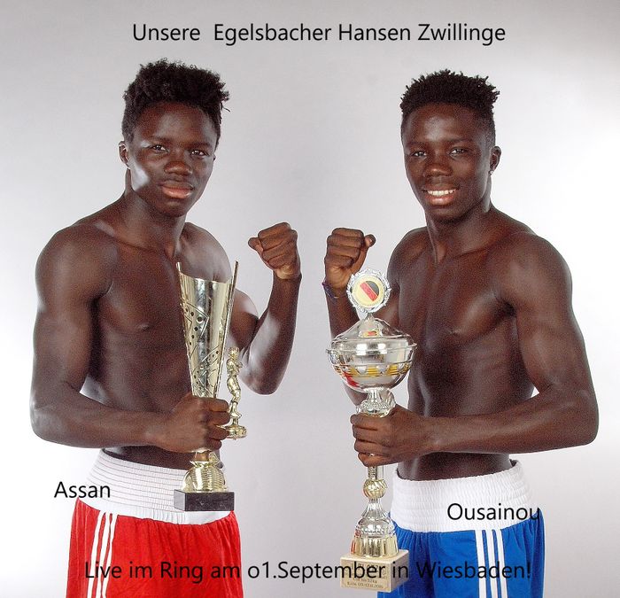 Assan Hansen & Ousainou Hansen. Mehrfache Deutsche Meister! 1. Bundesliga-Olympisches boxen.