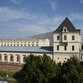 Blick aus dem Fenster  auf das Militär-historische Museum.