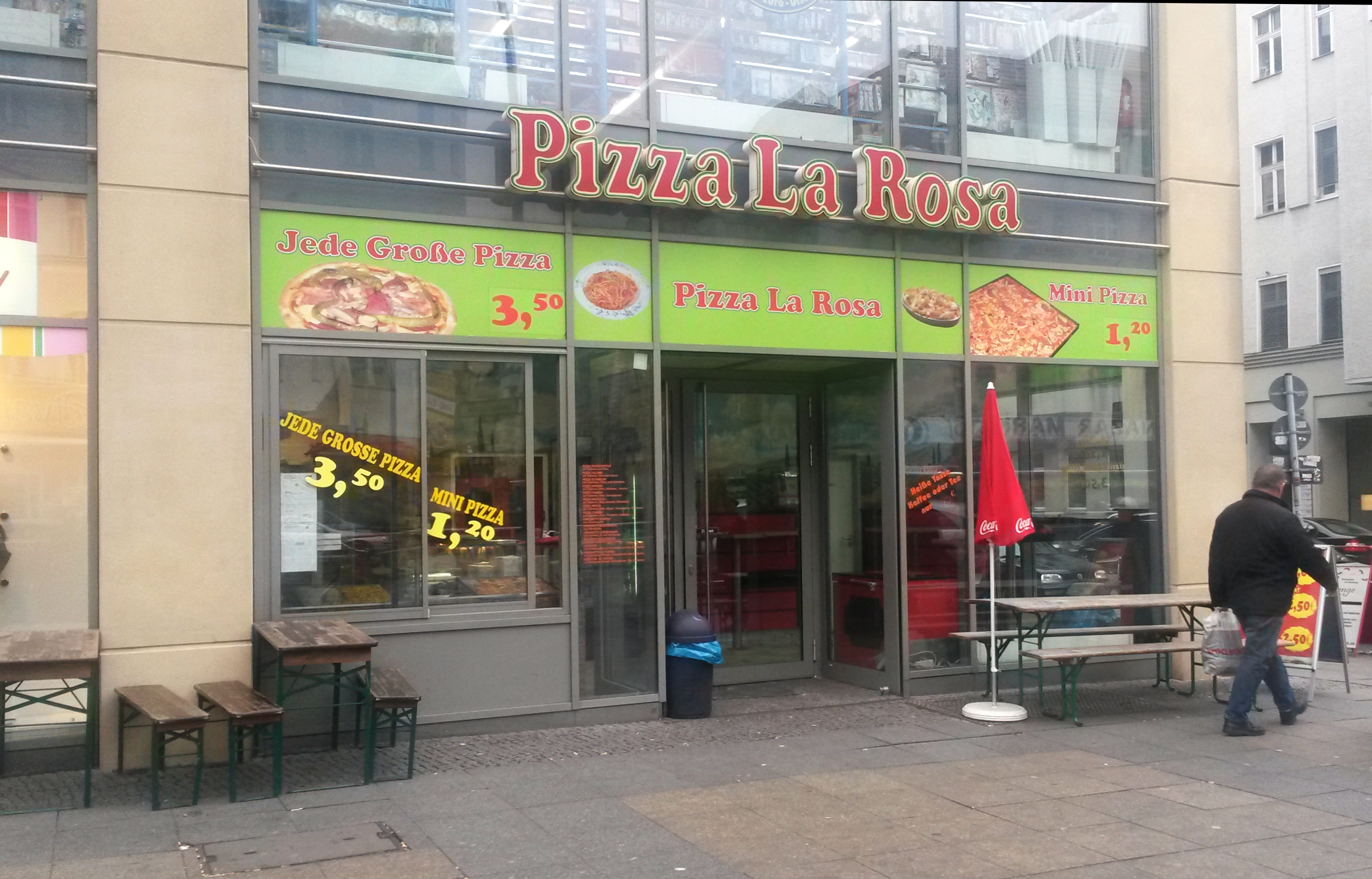 Pizza La Rosa, Müllerstraße 141.