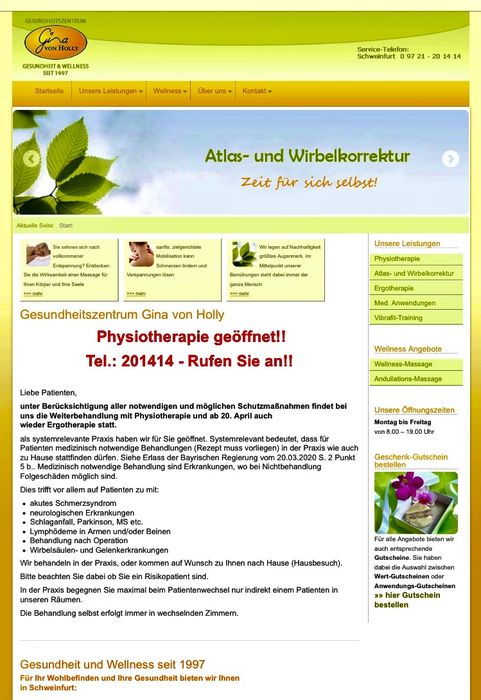 Nutzerbilder Gesundheitszentrum Gina von Holly Physiotherapeutin