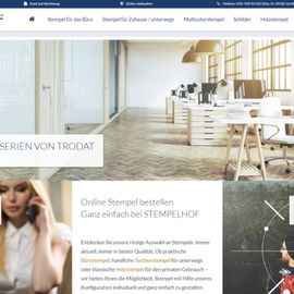Screenshot der Website Stempelhof.de