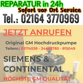 Fa. Schlee Opel GM Hochdruckpumpen Z22YH - Reparatur in Hochneukirch Gemeinde Jüchen