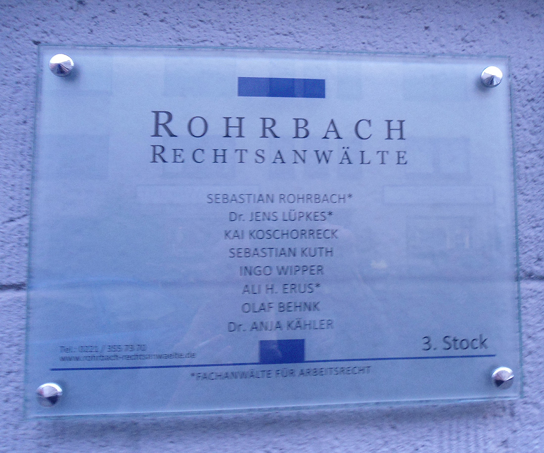 Rohrbach Rechtsanwälte Praxisgemeinschaft - Köln