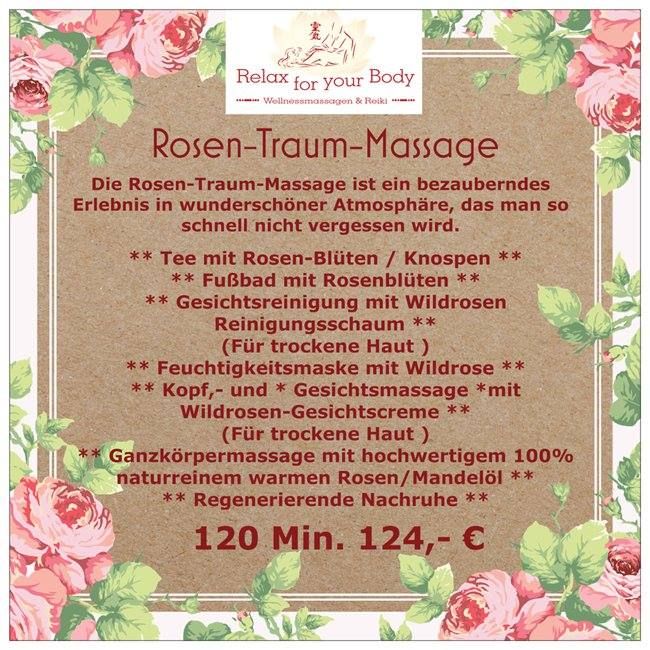 Rosentraummassage Arrangement