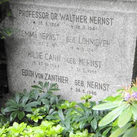 Historischer Stadtfriedhof und Park in Göttingen von 1881, Grabstätte  Prof. Dr. Walter Nernst