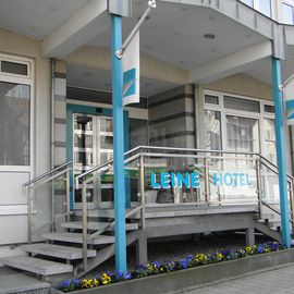 Leine-Hotel Boardinghouse in der Groner Landstr. 55, Eingangsbereich