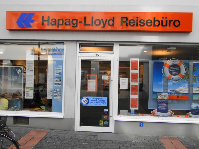 Hapag-Loyd-Reisebüro in der Barfüßerstr.15, Eingang