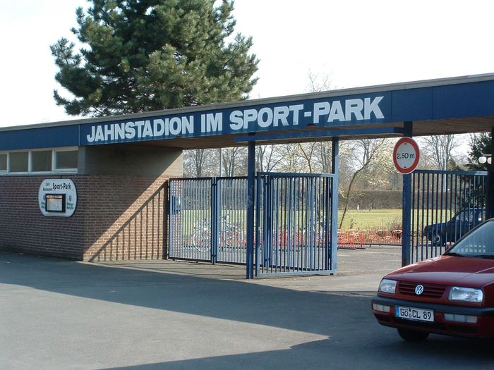 Das Göttinger Jahnstadion (Sportpark) am Sandweg 7, Eingang