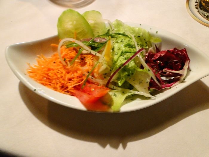 Salat zum Scaloppe Marsala