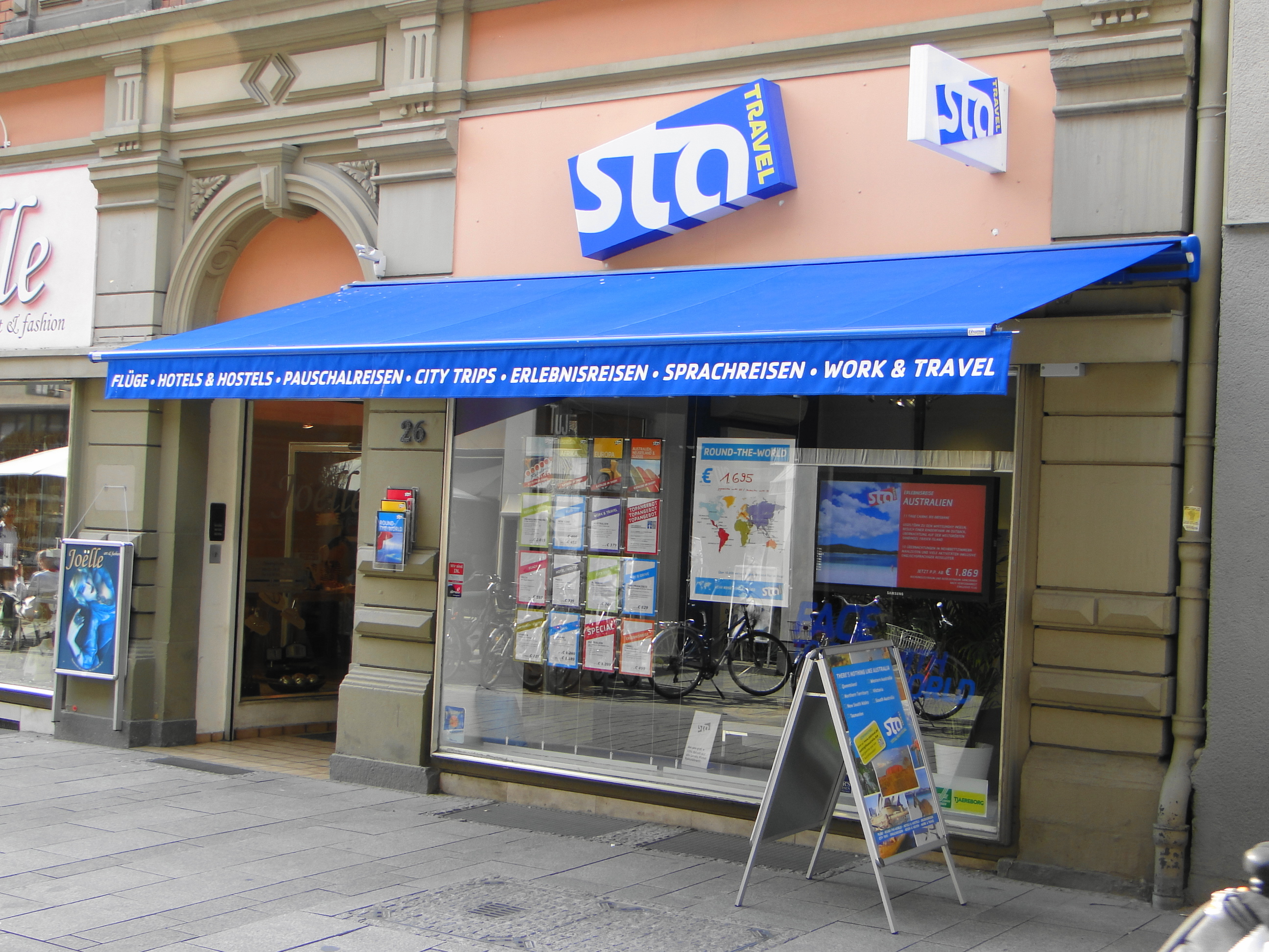 sta - Reisebüro in der Theaterstr. 26