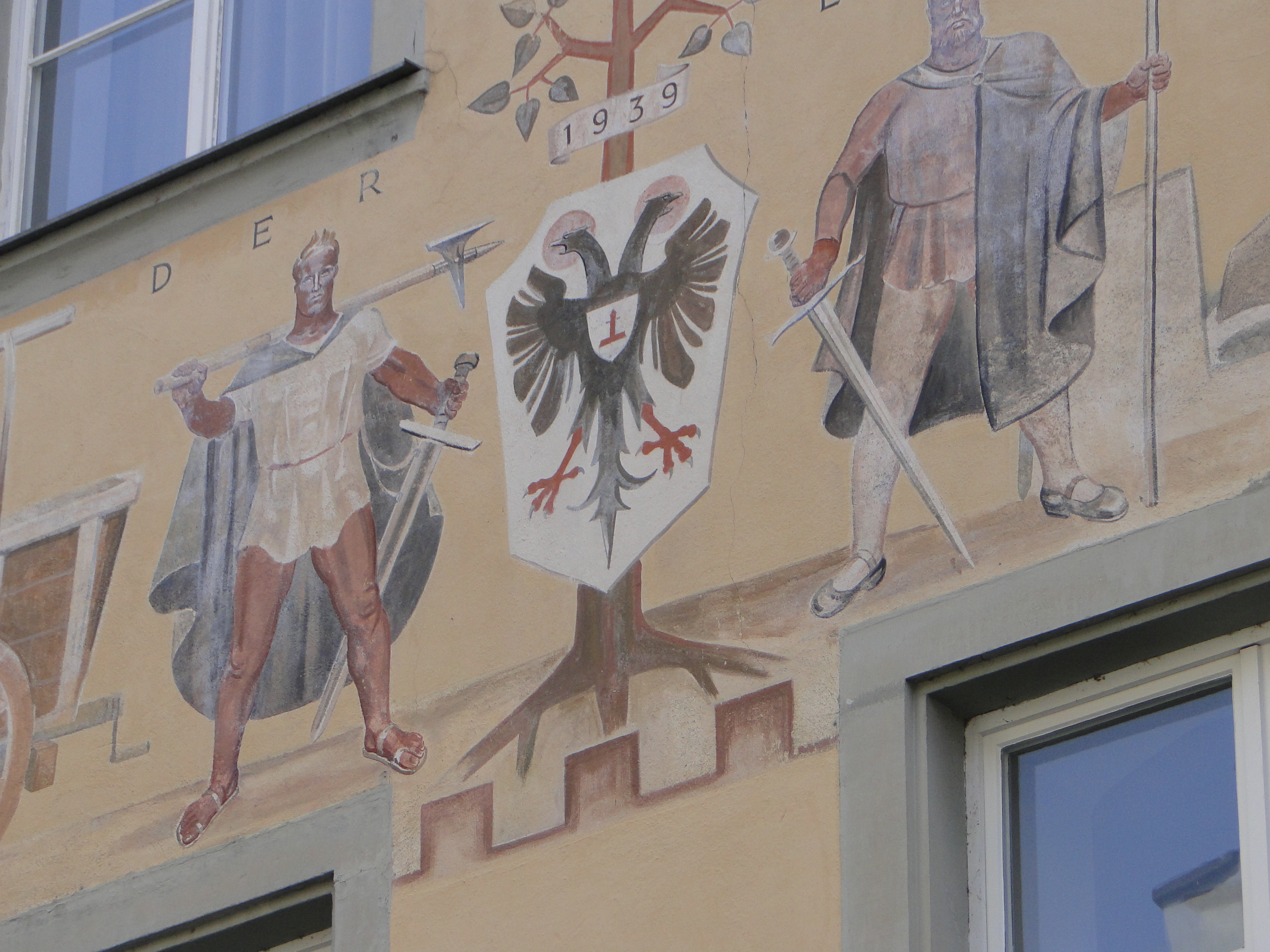 Gaststätte u. Restaurant &quot;Zum Sünfzen&quot; in der Maximilianstr. 1, Wandbemalung