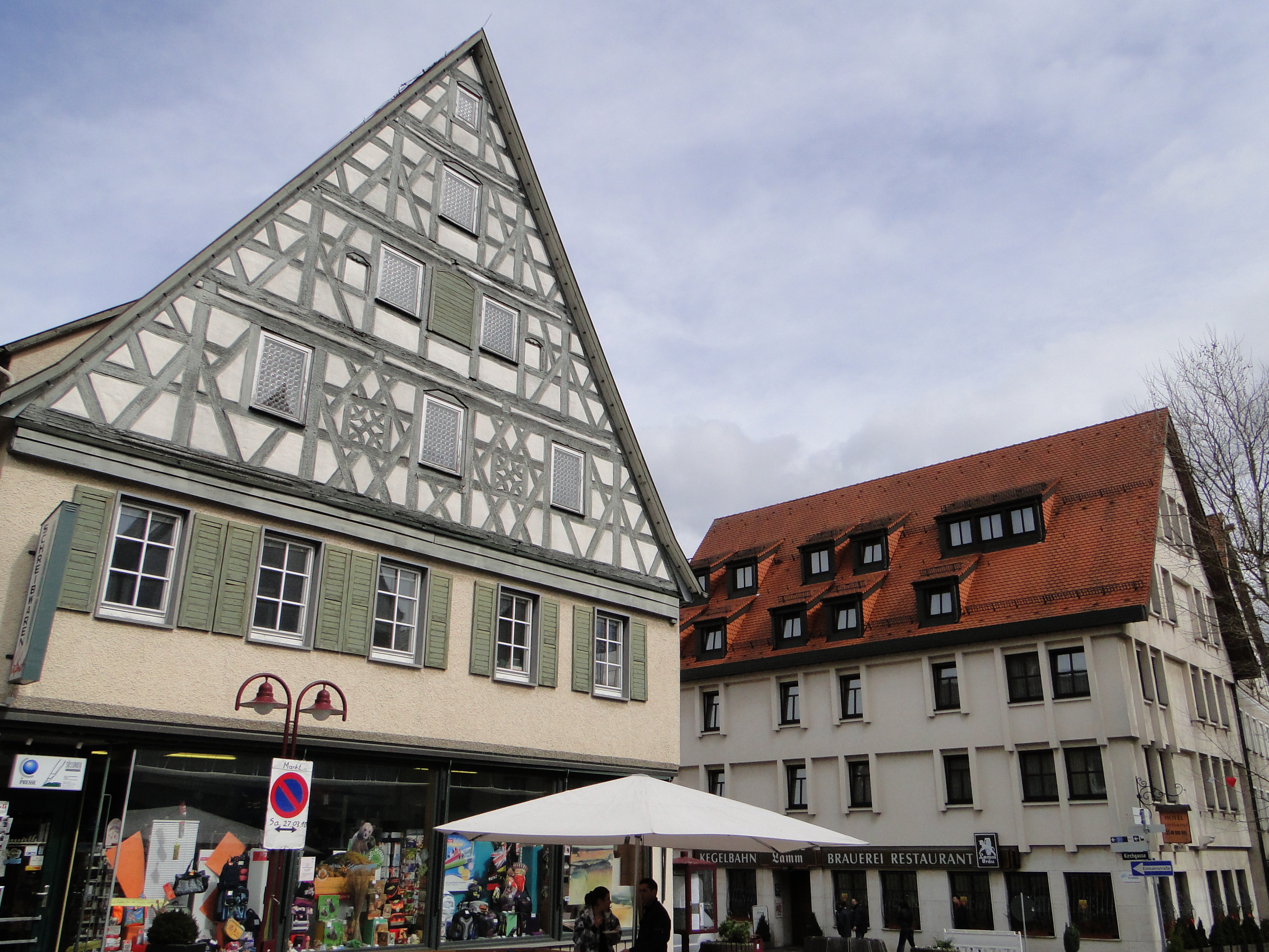 Hotel Lamm, Gaststätte mit Brauerei in der Marktsr. 17