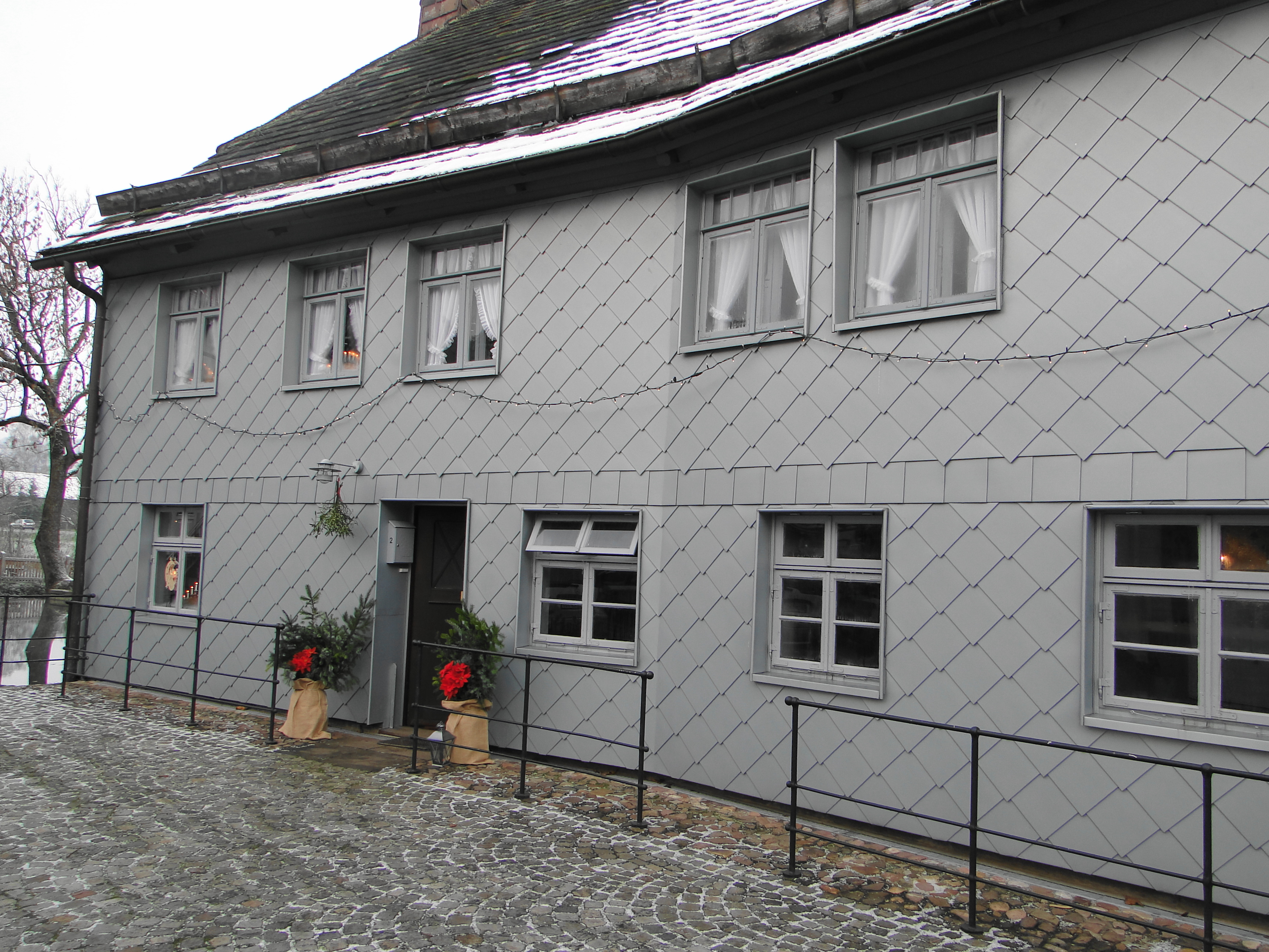 Historisches Technikmuseum Blankschmiede Neimke in Dassel,
Haus und Eingang