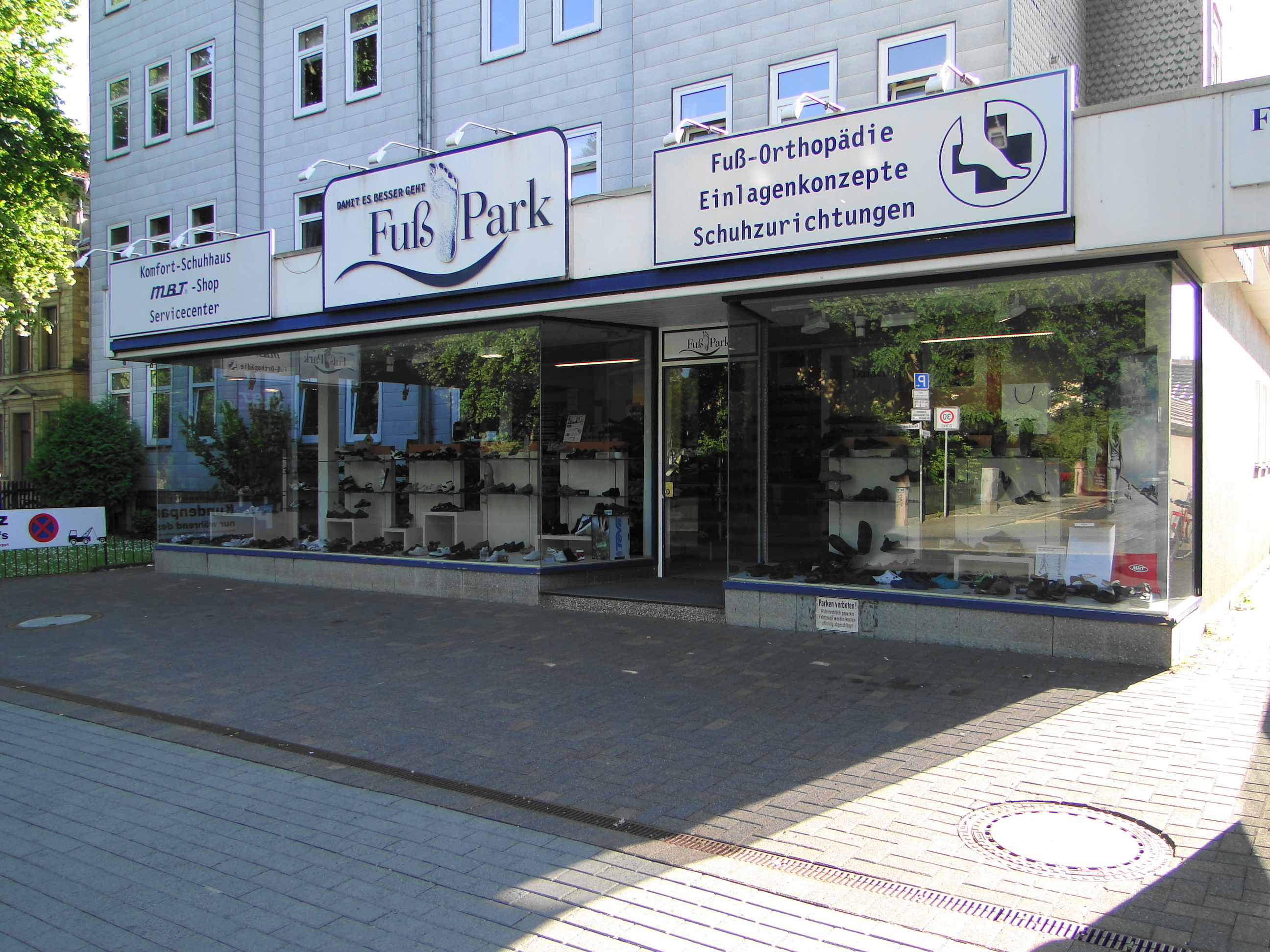 Fuß-Orthopädie Fuß Park in der Reinhäuser Landstr. 24, Fensterfront