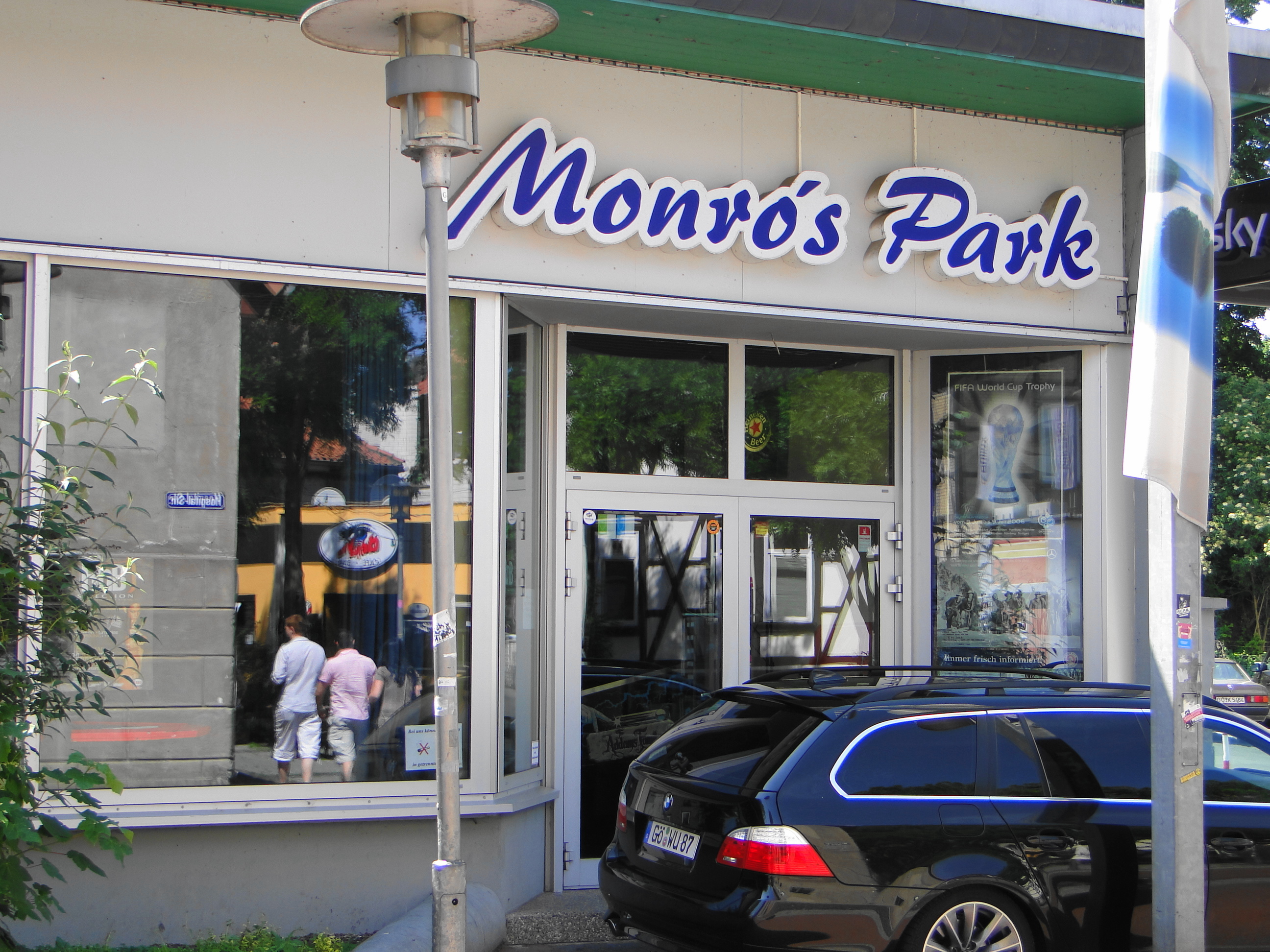 Gaststätte Monro&apos;s Park in der Hospitalstr. 29, Eingang