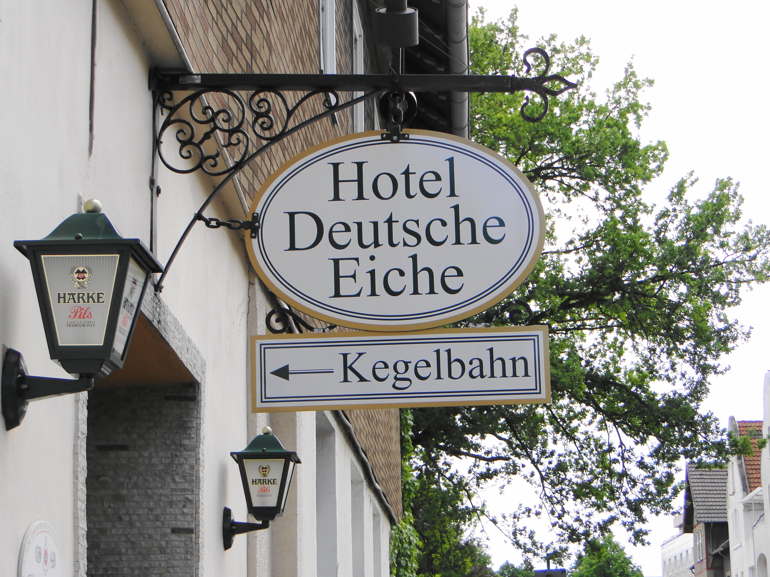 Hotel Deutsche Eiche Kegelbahn in der Bahnhofstr. 16