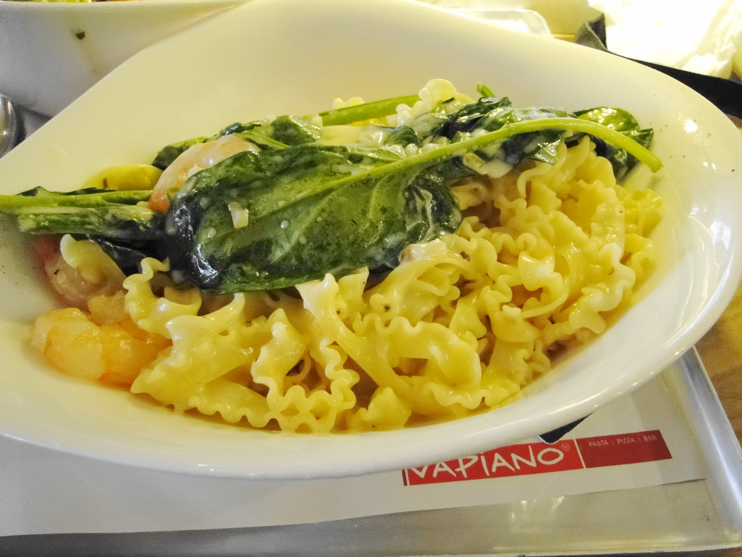 Vapiano - Pasta Scampi e Spinaci für 8,75 €
