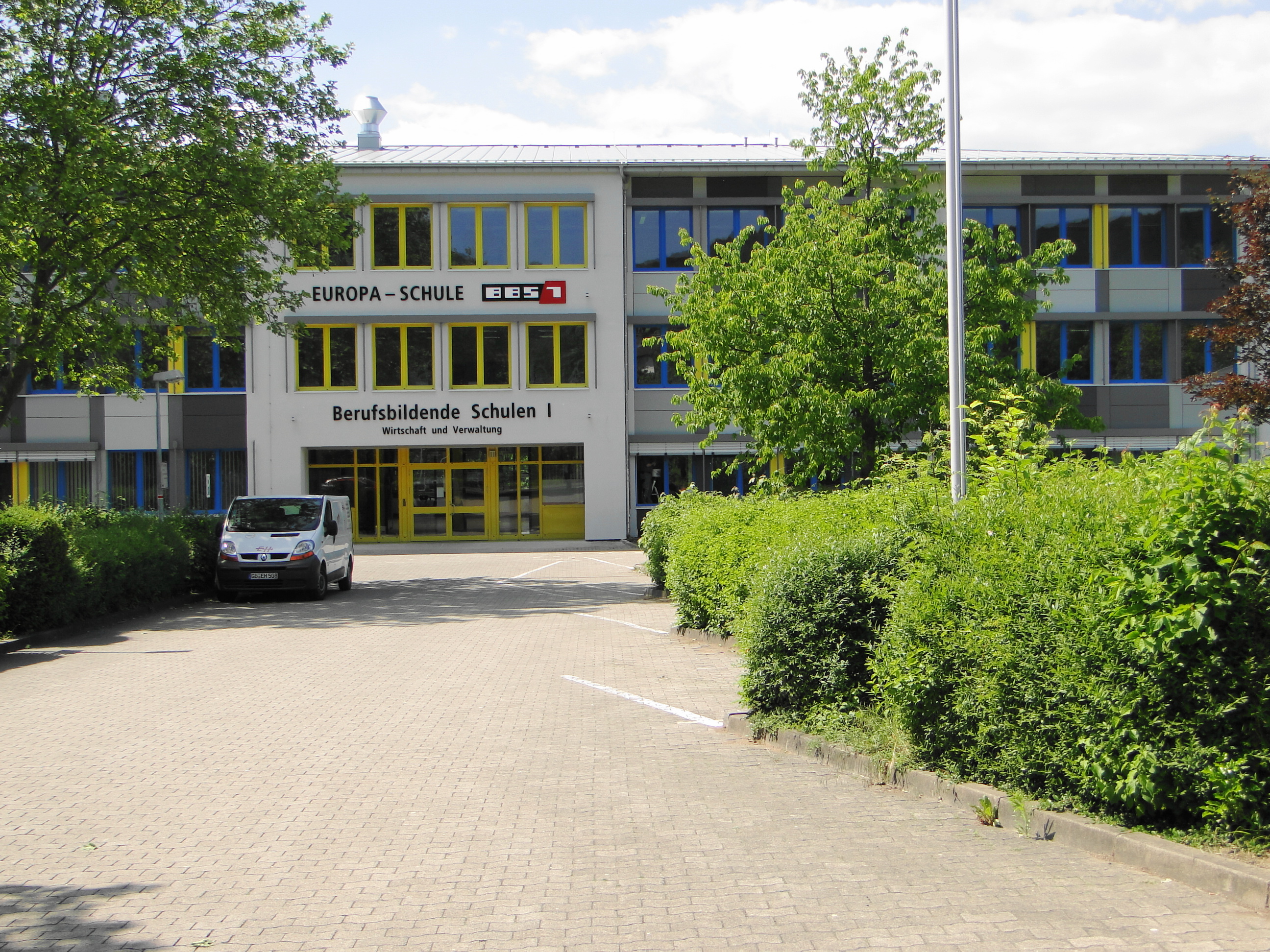 Europa-Schule BBS I Berufsbildende Schulen 1 Northeim  für Wirtschaft und Verwaltung in der Sudheimer Str. 36, Eingangsbereich