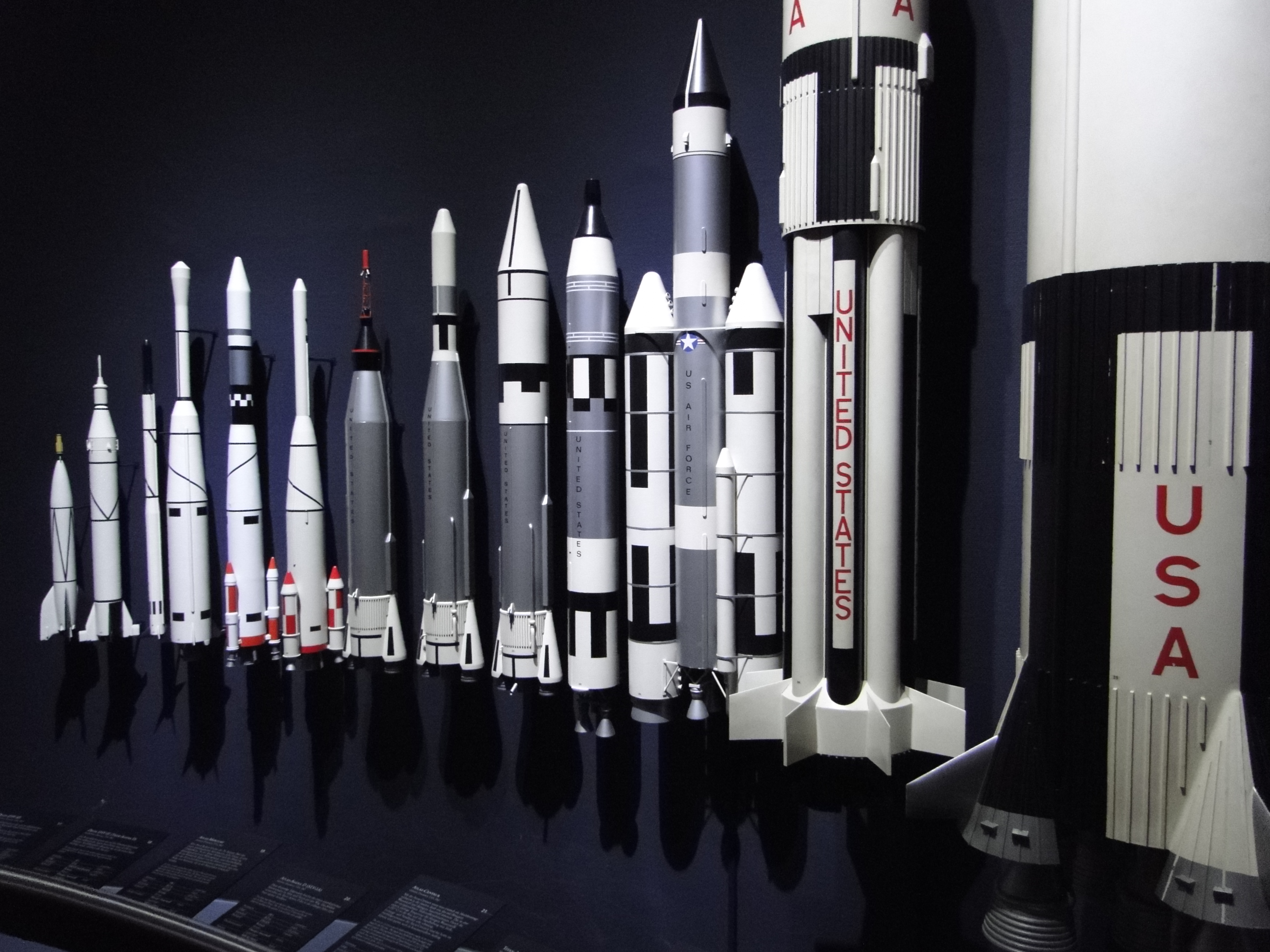 Deutsches Museum, diverse amerikanische Raketen