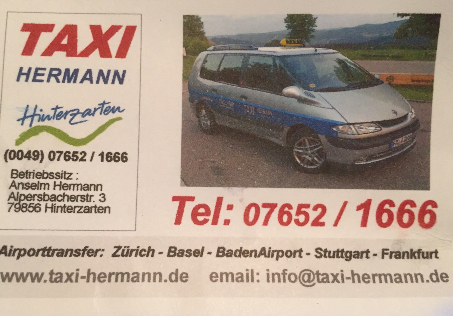 Bild 1 Hodroj Taxi-Stier GbR in Hinterzarten