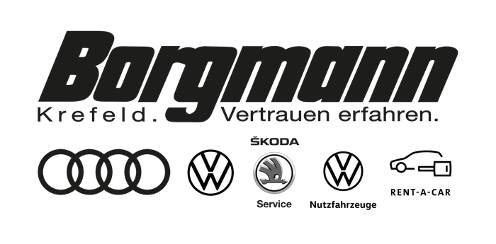 Autohaus Borgmann in Krefeld mit VW, Audi, VW Nutzfahrzeuge, Skoda Service und Rent-A-Car