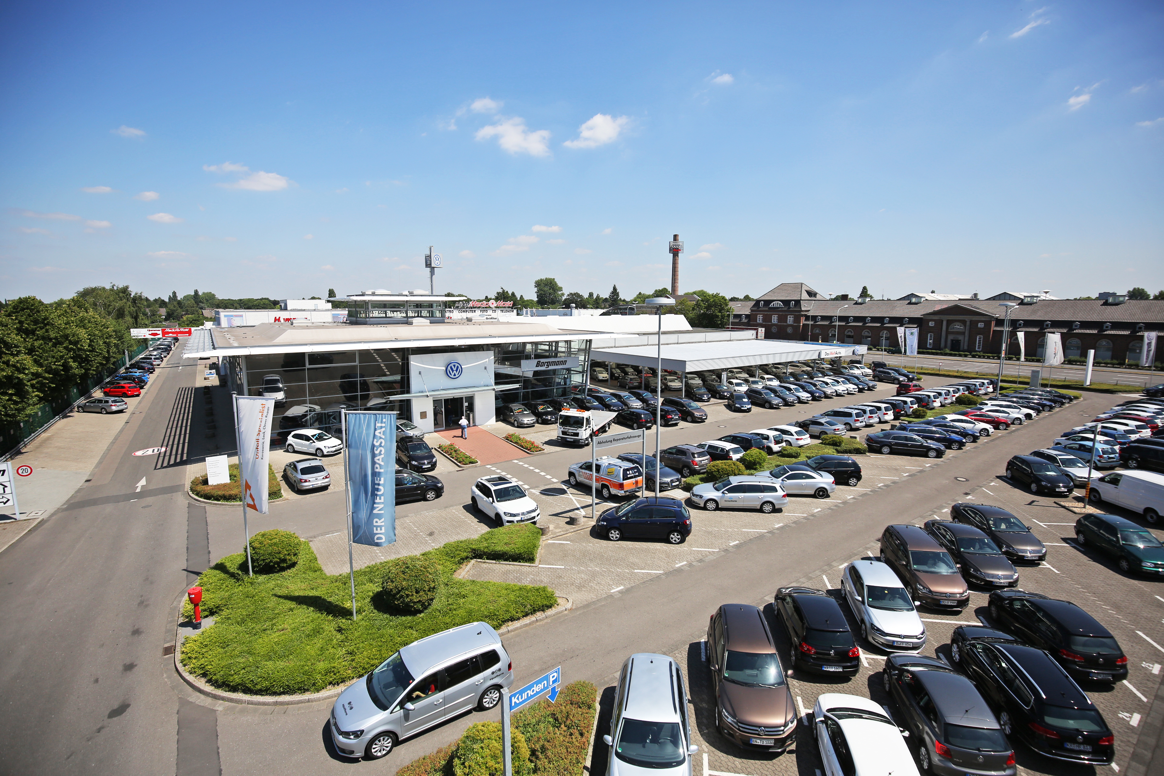 VW Krefeld: Autohaus Borgmann an der Blumentalstraße.