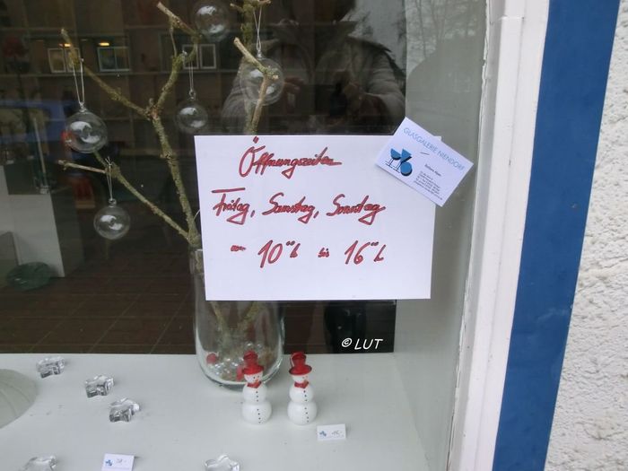 Glasgalerie Öffnungszeiten Januar