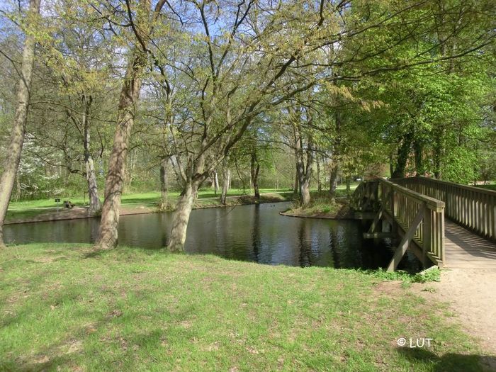 Herrengartenpark, Teich mit Wasserachse