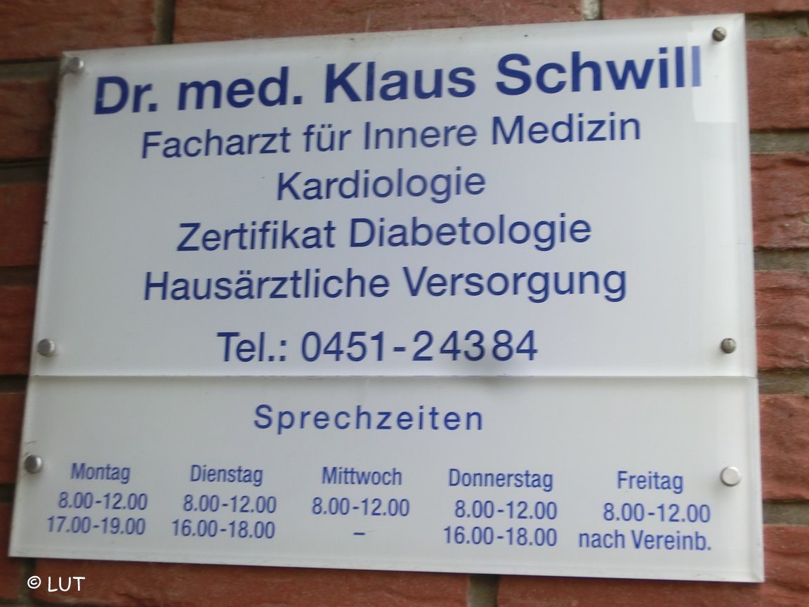Dr. Schwill, Klaus, Internist  und Kardiologe, Bad Schwartau
