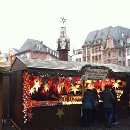 Weihnachtsmarkt auf dem Marktplatz.