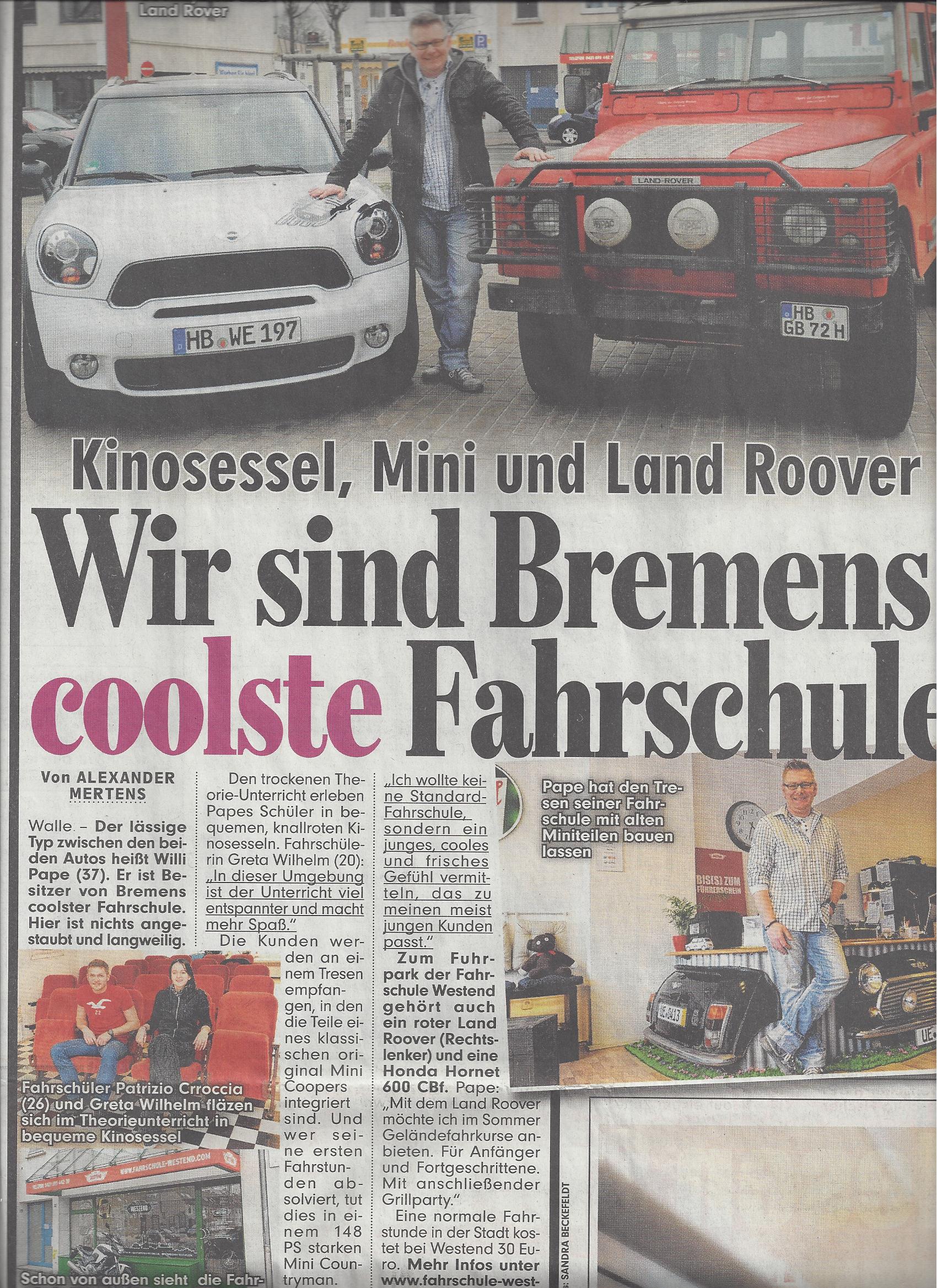 Bild 1 Fahrschule Westend in Bremen