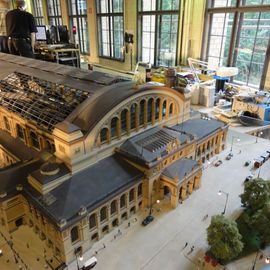 Modell des Anhalter Bahnhofs im Deutschen Technikmuseum