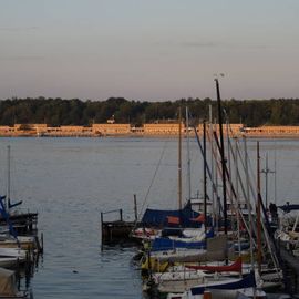 Strandbad Wannsee in der Abendsonne