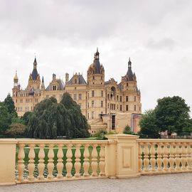 Schweriner Schloss in Schwerin in Mecklenburg