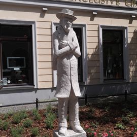 Heinrich Zille-Denkmal im Nikolaiviertel in Berlin