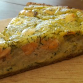 Lachs/Spargel-Quiche