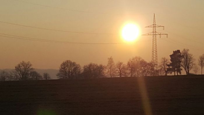 Abendstimmung auf dem Wehneberg, 13.01.2017, 17 Uhr 