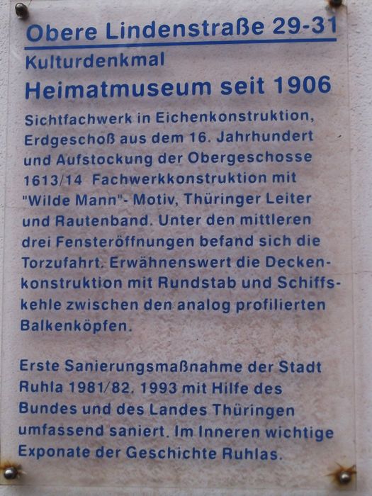 Stadtverwaltung Ruhla Heimatmuseum